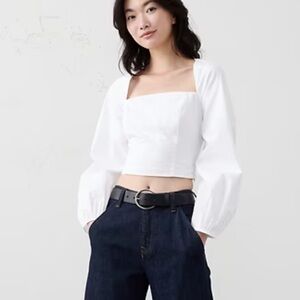 POPLIN SQUARE-NECK TOP
New with tag
Sold out